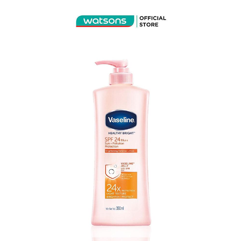 Sữa Dưỡng Thể Vaseline Sun+ Pollution Protection SPF24 PA++ Chống Nắng và Dưỡng Sáng Da 350ml