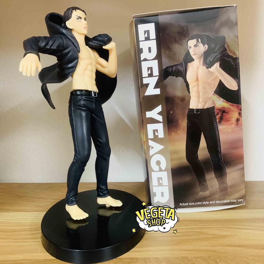 Mô hình Attack On Titan - Eren Yeager - Eren áo khoác trong trạng thái vừa hóa Titan - Đại chiến Titan - Fullbox - 19cm