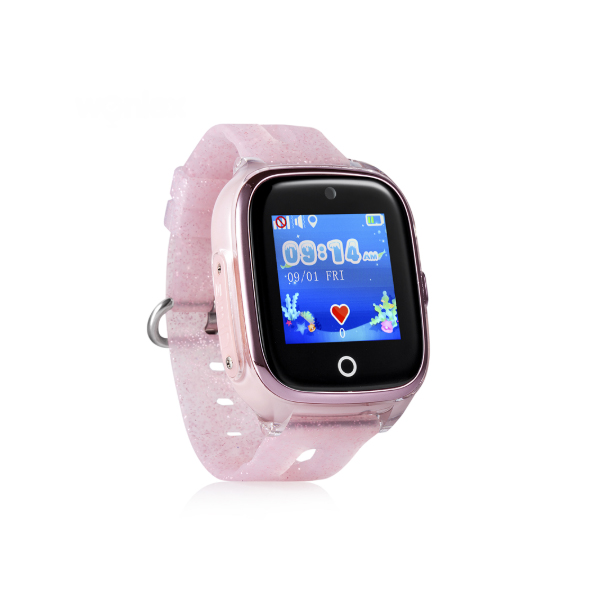 Đồng hồ định vị trẻ em chống nước Wonlex KT01 (GPS, WIFI, LBS) có rung, camera (Hồng) - Hàng chính hãng