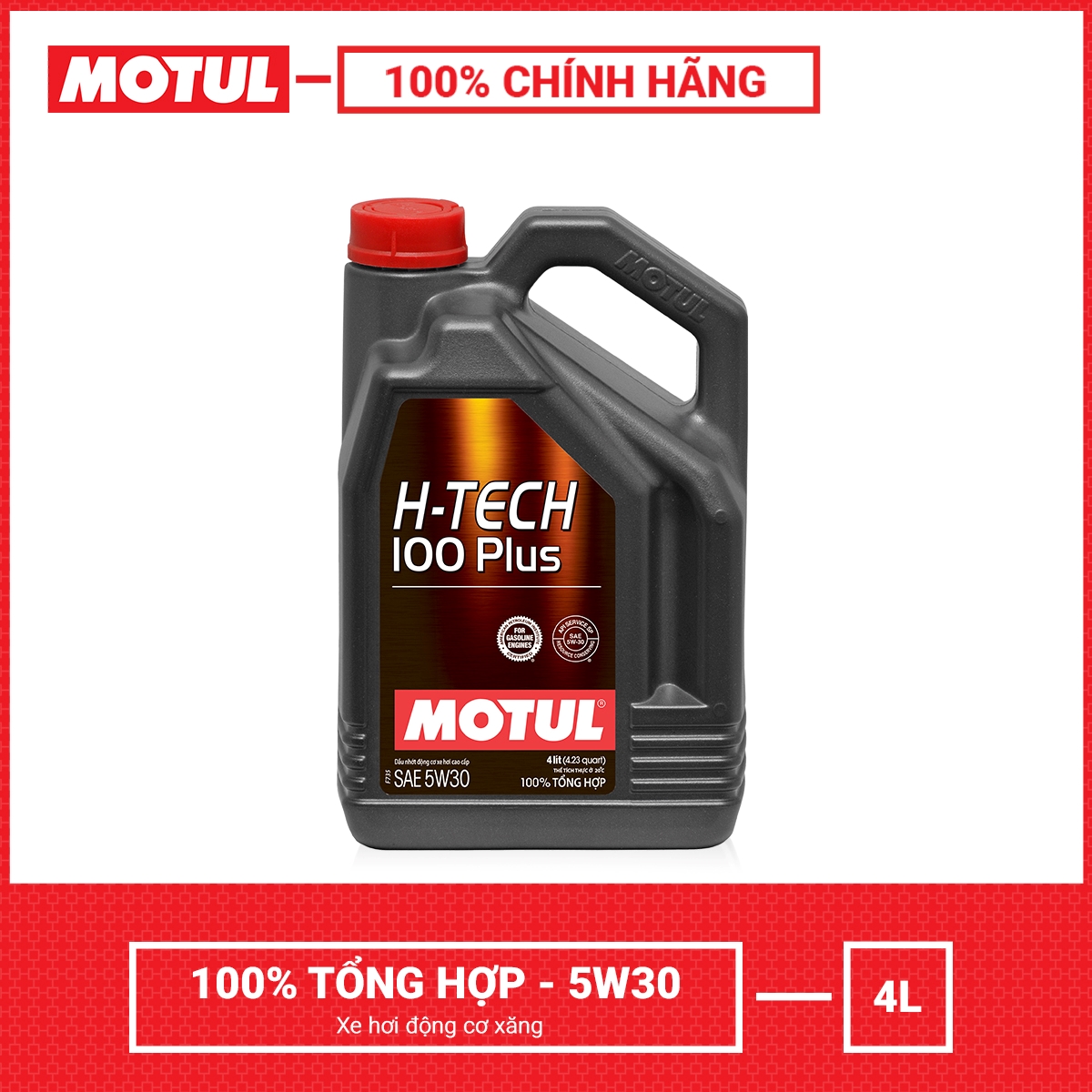 Dầu nhớt xe ô tô MOTUL H-TECH 100 PLUS 5W30 4L