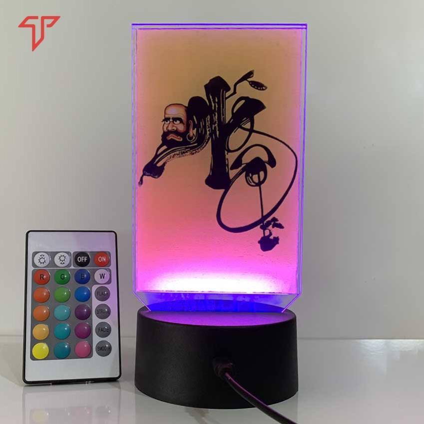 Hình thờ trên xe ô tô - xe tải, Hình phật đèn led 3D, phật đèn led mica, tranh thờ phật, quan âm, chữ ngộ, adida