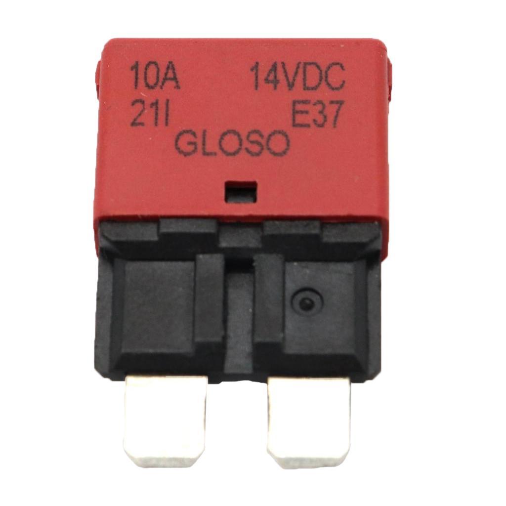 4xBlade Fuse Circuit Breaker Automatic Reset Marine 10A