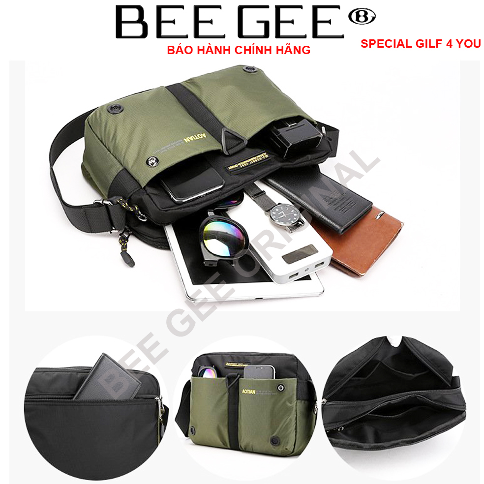 Túi đeo chéo nam cao cấp phong cách HÀN QUỐC BEE GEE DCN9018A (Tặng quà tặng ngẫu nhiên trong BEEGEE GILF COLLECTION)