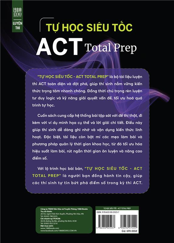 Sách Tự Học Siêu Tốc - ACT Total Prep