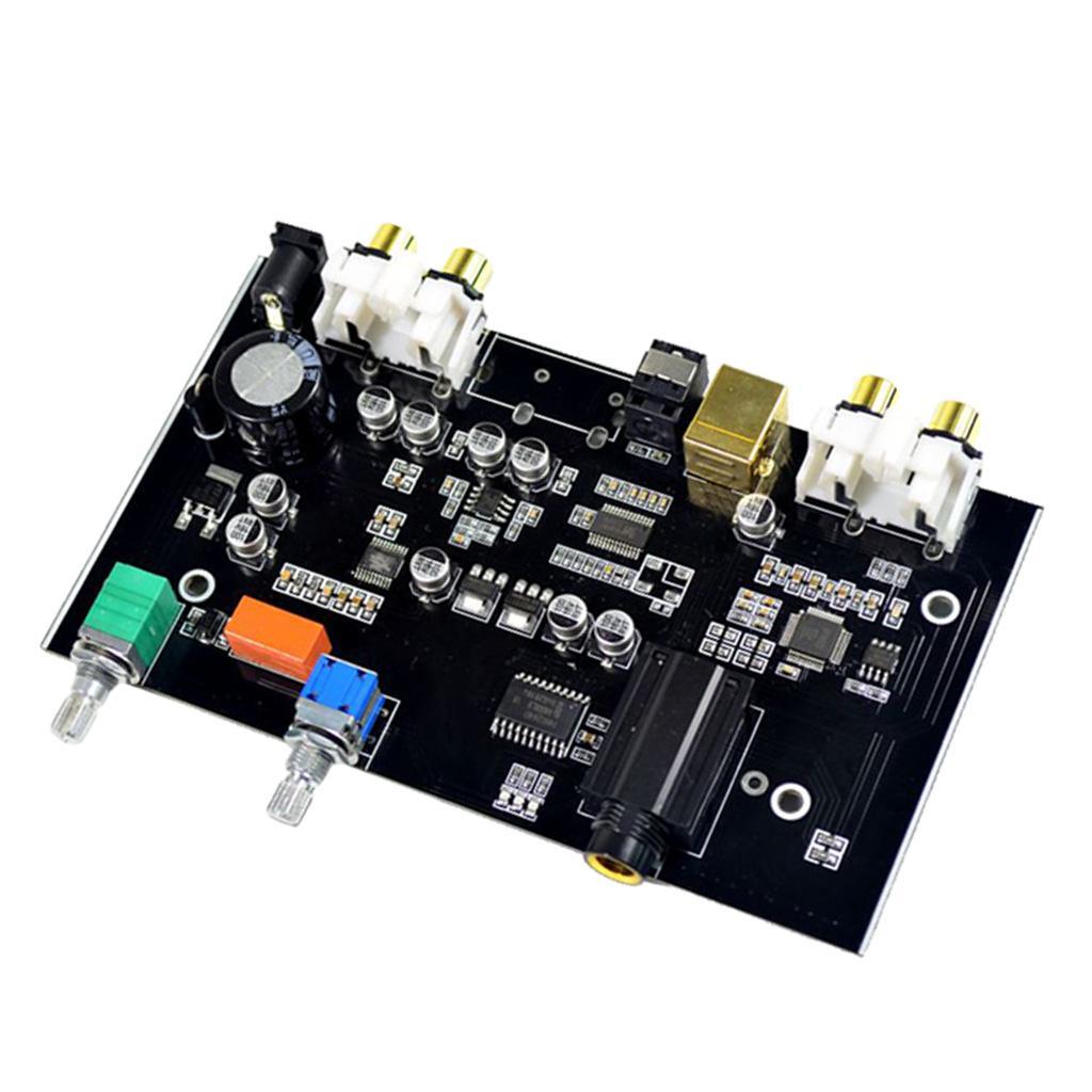 2X DC 12V Optical Coaxial USB Input Decoder HiFi Audio Amplifier Board Module