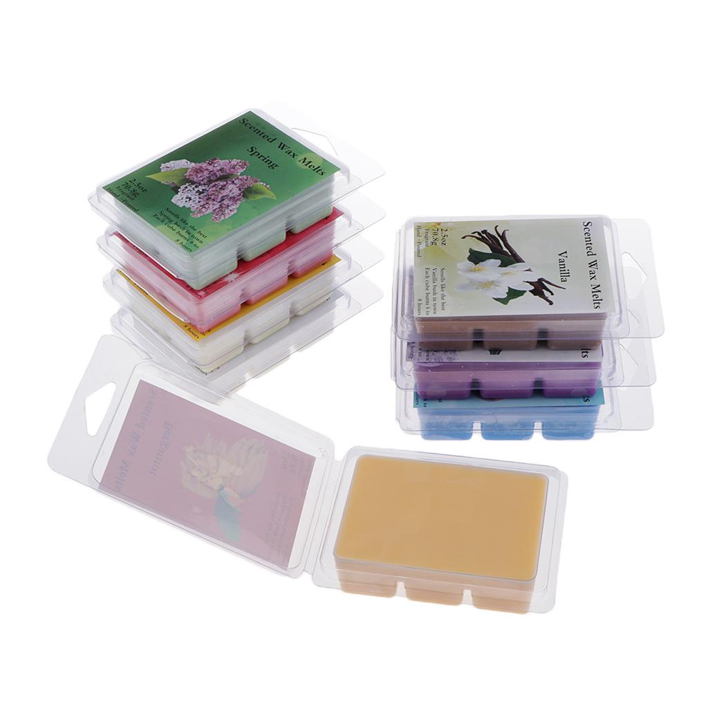 8x Solid Wax Melts Block Handmade Soy Wax Tarts For Burners Home Decors