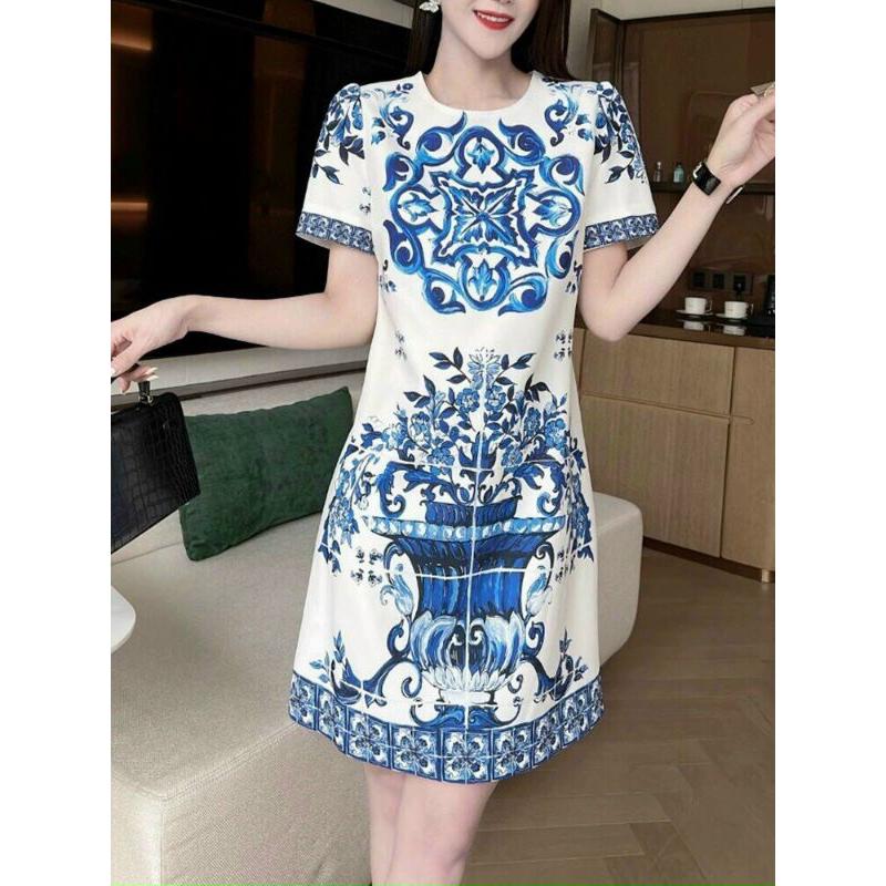 ĐẦM SUÔNG HỌA TIẾT THỔ CẨM