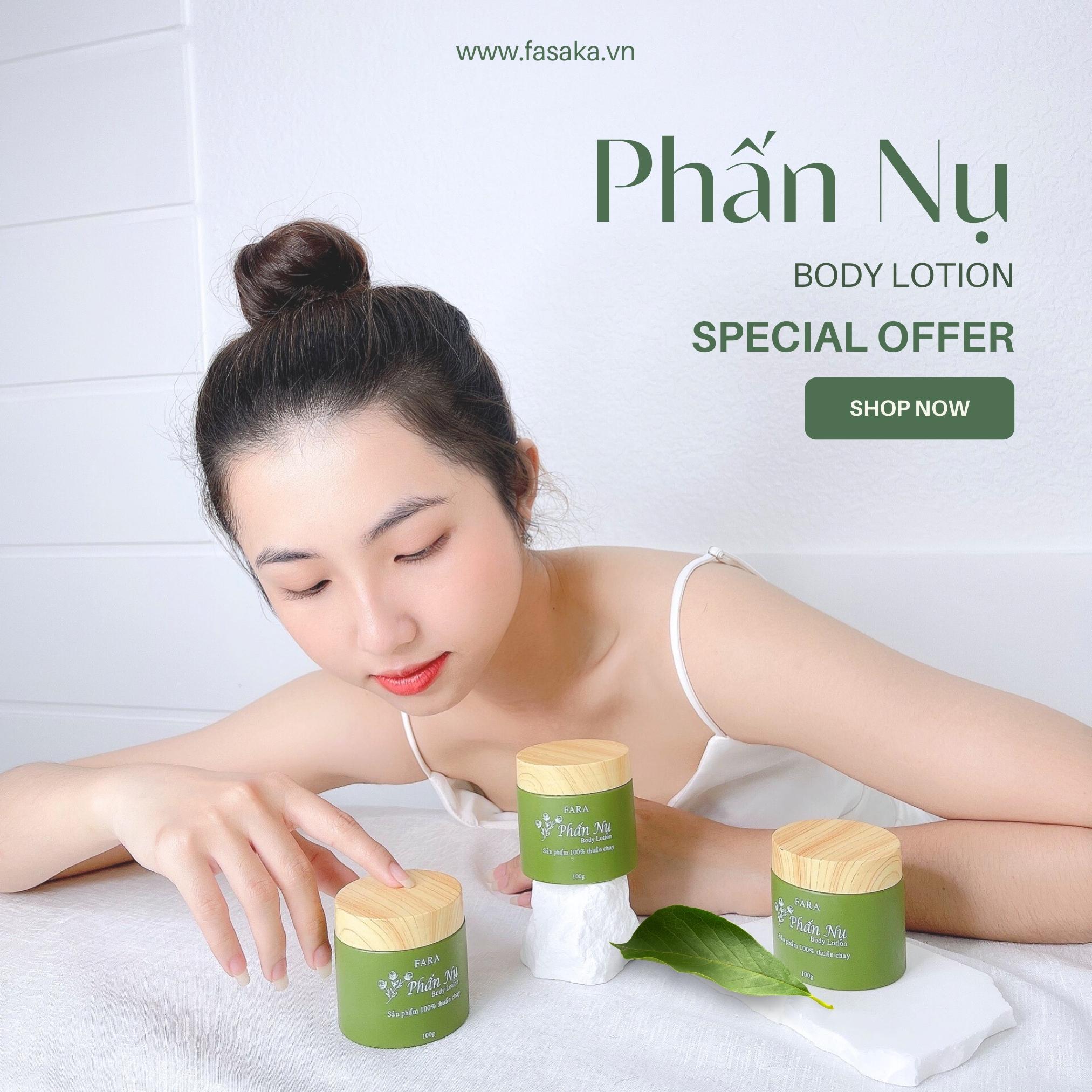 Kem Dưỡng Da Body Lotion Phấn Nụ Fara 100g