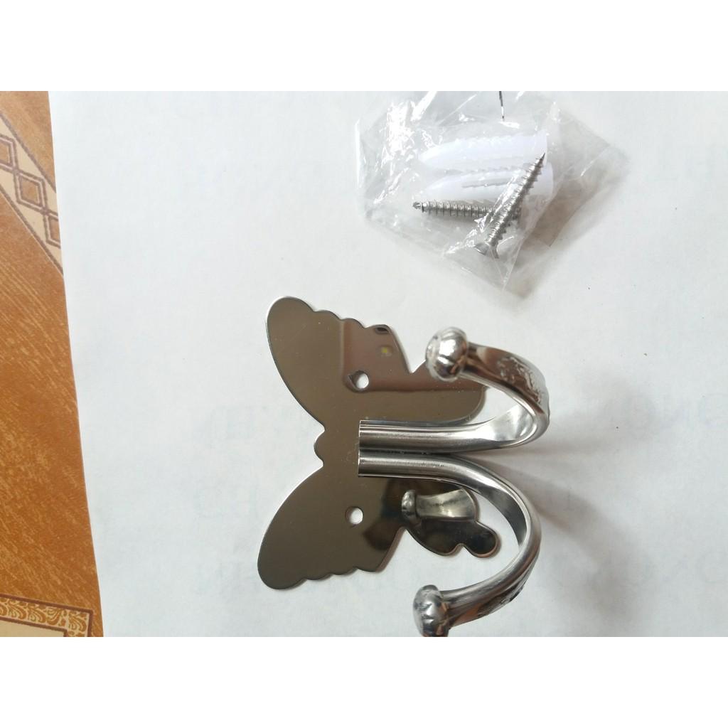 MÓC TREO HÌNH CÁNH BƯỚM INOX 304 NGUYÊN KHỐI