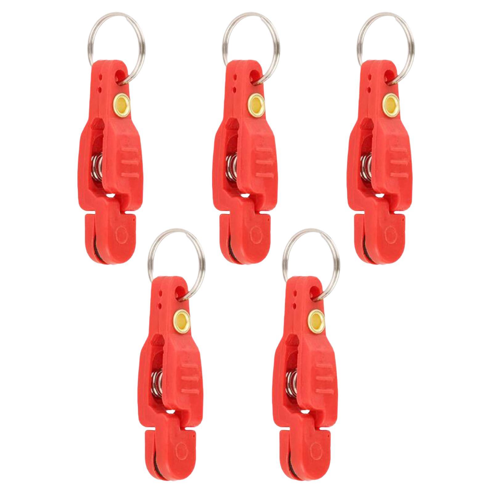 Heavy tension snap release clips for weight Red