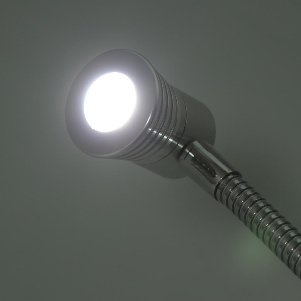 12V 2W Boat LED Reading Lights Gooseneck Interior Desk Lamp