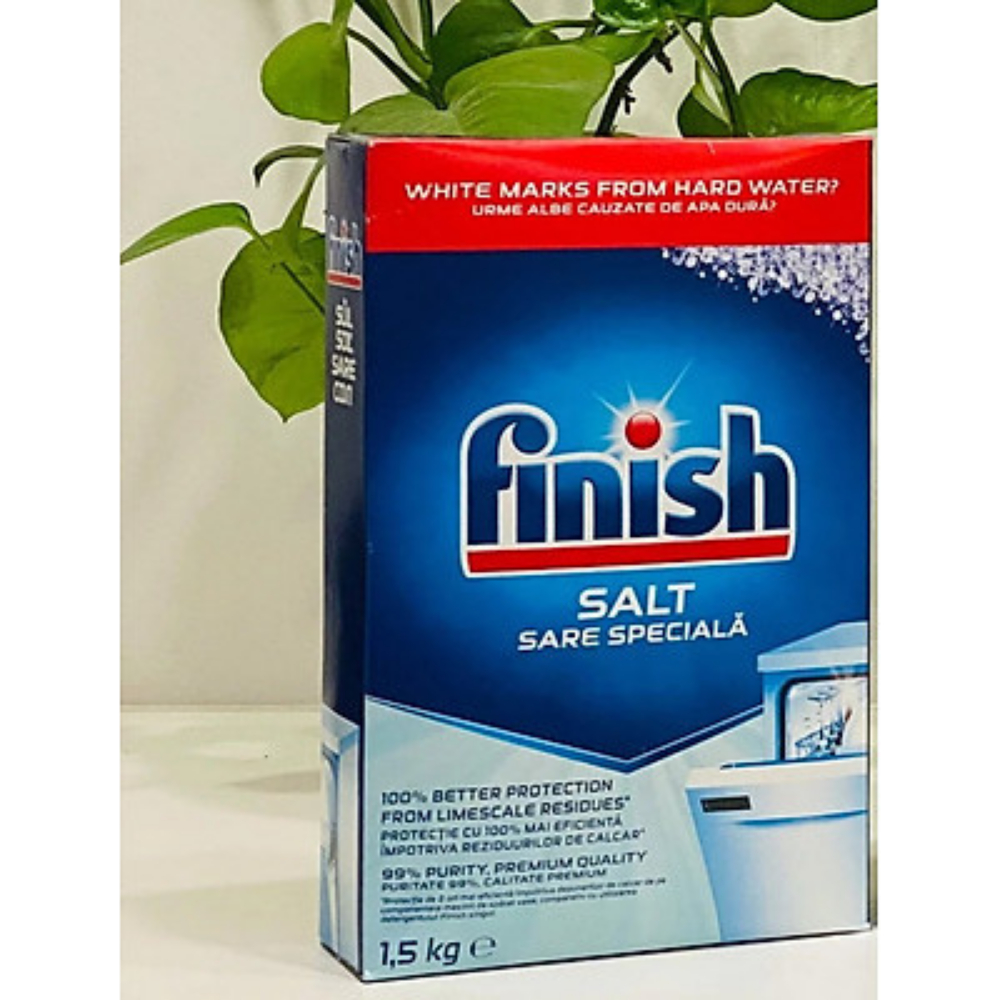 Muối rửa chén Finish Dishwasher Salt 1,5kg QT017383