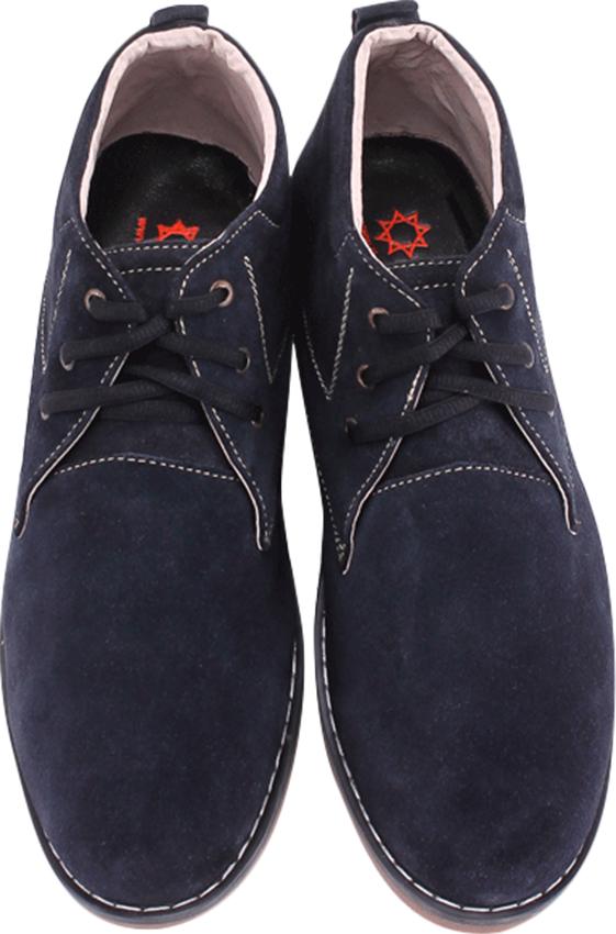Giày Boot Da Lộn Nam Huy Hoàng HT7192 - Xanh Đậm (Size
