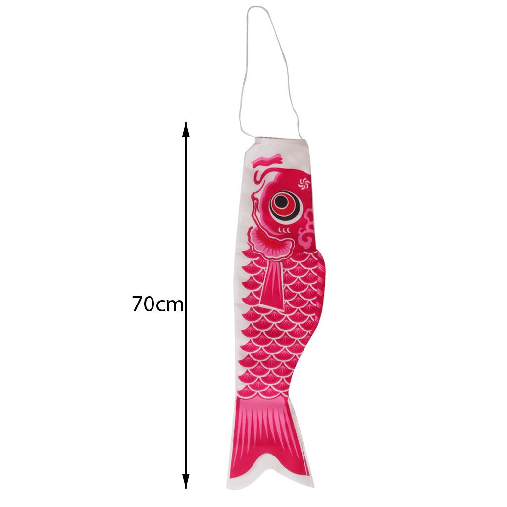 4-Piece 40cm Japanese Windsock Carp Flag Koi Nobori Sailfish Wind Streamer