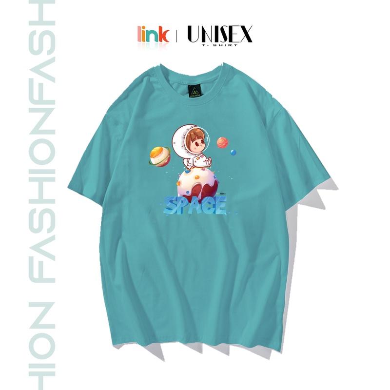 Áo form rộng nữ SPACE CUTE tay lỡ unisex