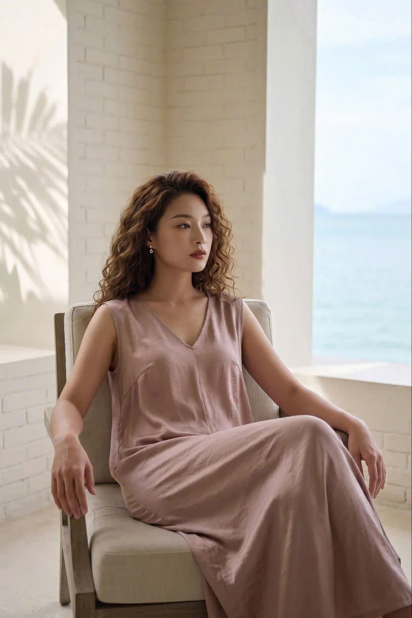 Đầm Maxi Dáng Suông Tencel Ánh Tức Dre202 Thời trang Hity