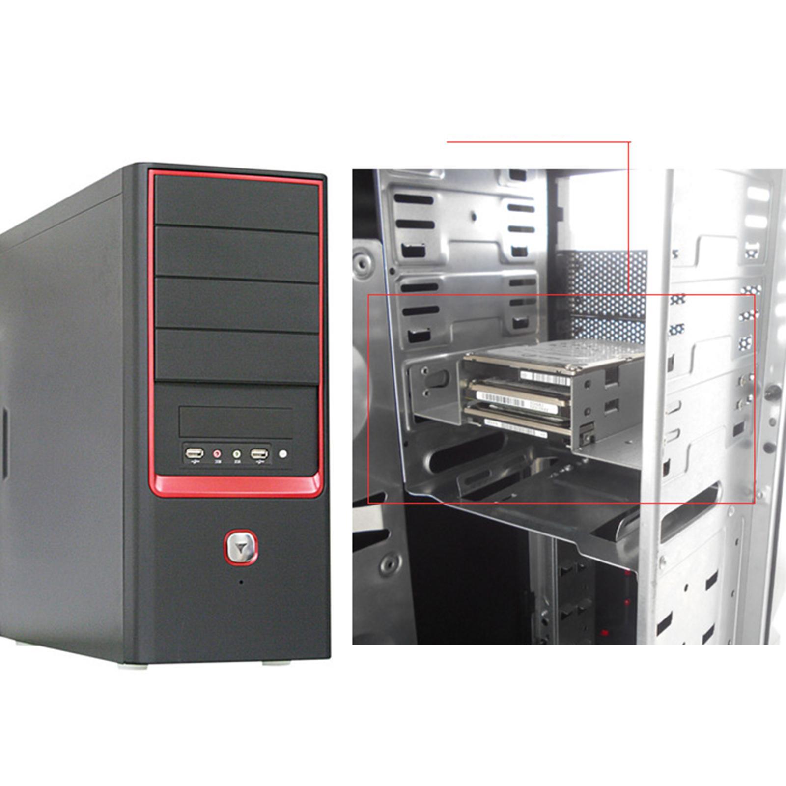 SSD HDD Drive Bays Holder .5inch to 5.25inch Adapter for PC