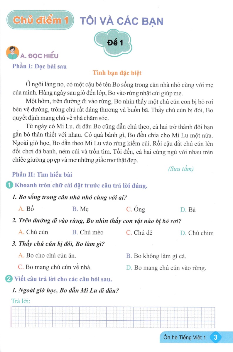 Ôn Hè Tiếng Việt 1 - ND (Bộ Sách Kết Nối Tri Thức Với Cuộc Sống)