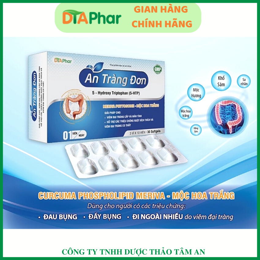 AN TRÀNG ĐƠN - Hỗ Trợ Điều Trị Viêm Đại Tràng Hộp 30 Viên )