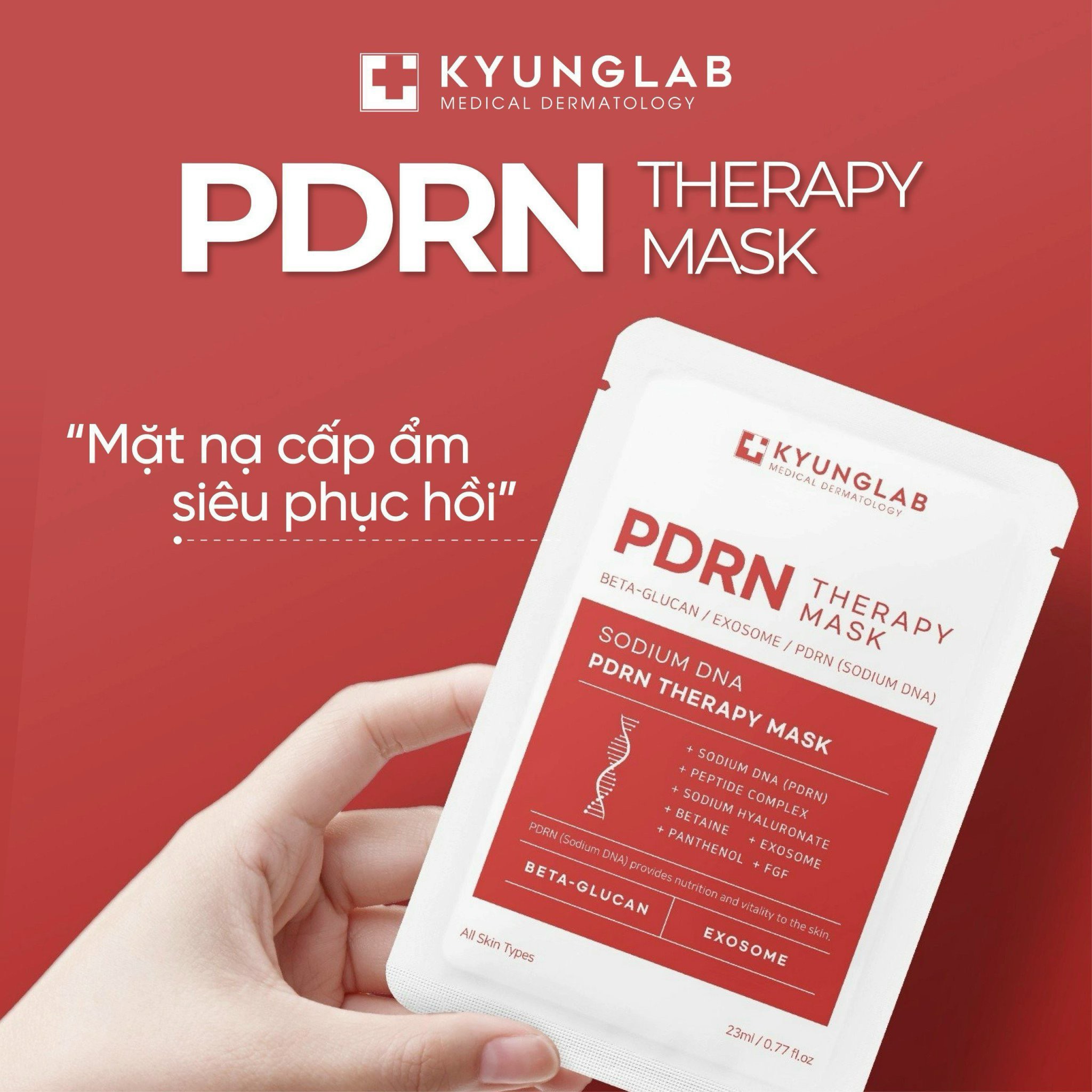 Mặt nạ cấp ẩm sâu PDRN Kyunglab PDRN Therapy Mask