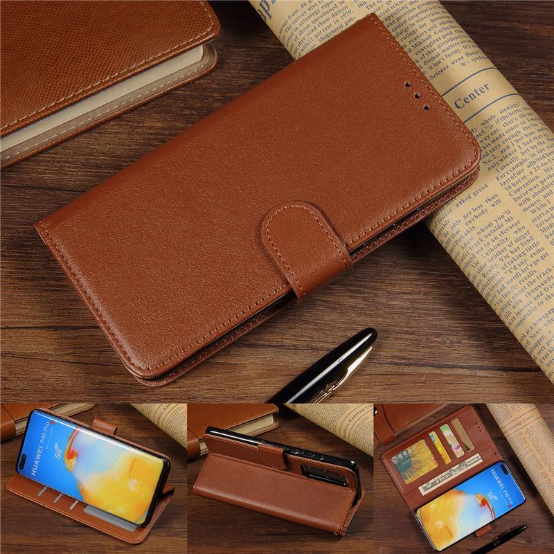 Bao da điện thoại kiểu ví ba ngăn đựng thẻ và khung ảnh cho Samsung Note 8 9 10 Pro Plus Lite Note20 Ultra