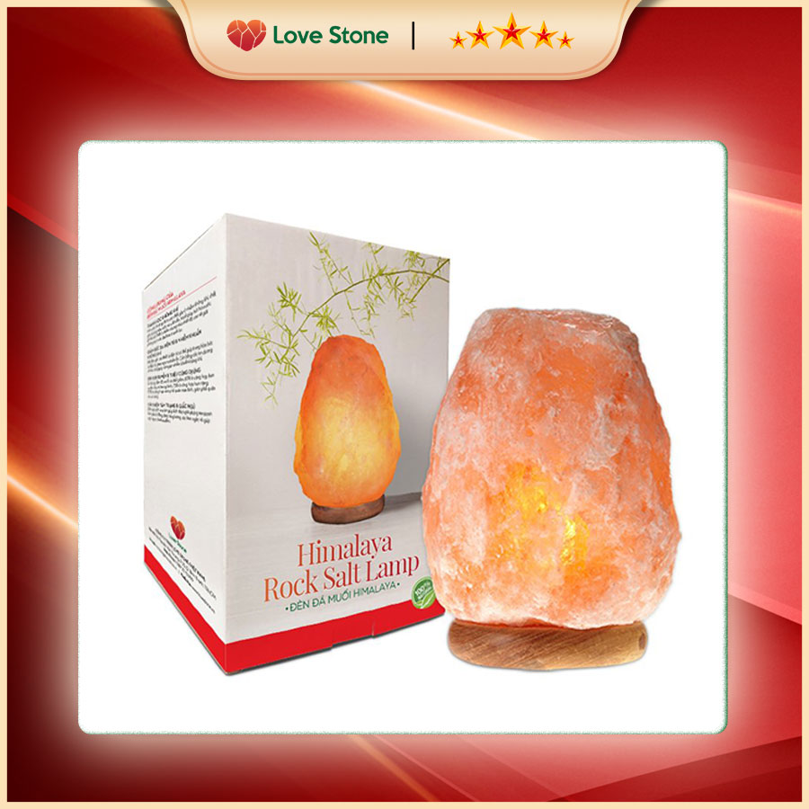 Đèn Đá Muối Tự Nhiên Himalaya Love Stone  ( 4kg - 4.5kg )