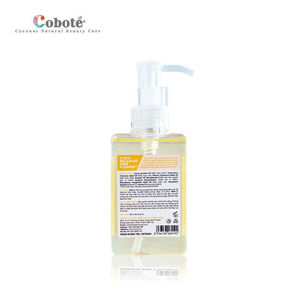 Dầu tẩy trang & làm sạch cân bằng Coboté 150ml