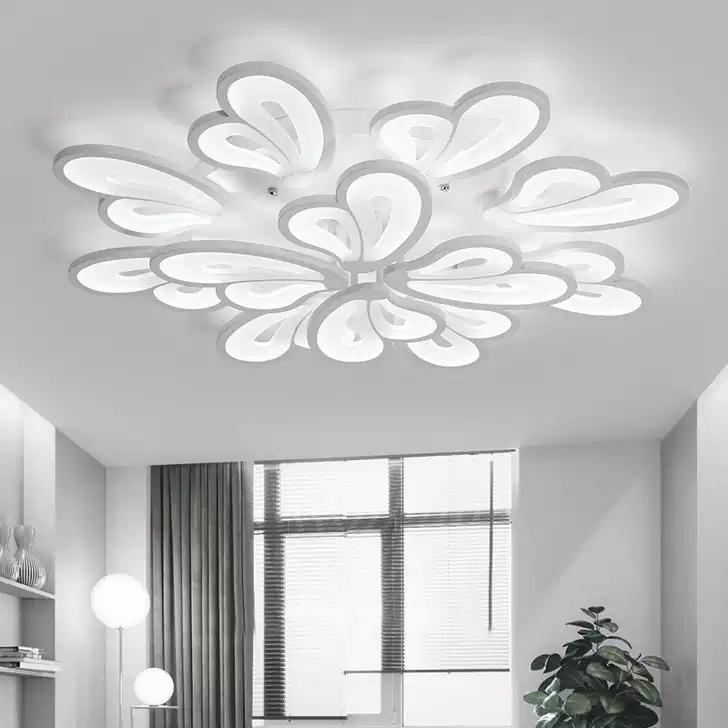 Đèn LED Mâm Ốp Trần MN063/12+15 , Đèn trần Phòng Khách, Đèn trần phòng ngủ - 3 Chế Độ Sáng