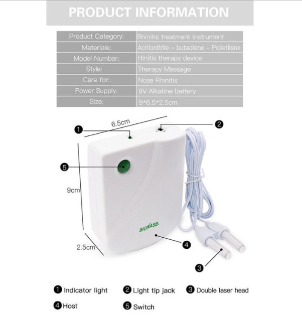 Thiết Bị hỗ trợ Trị Liệu Viêm Mũi