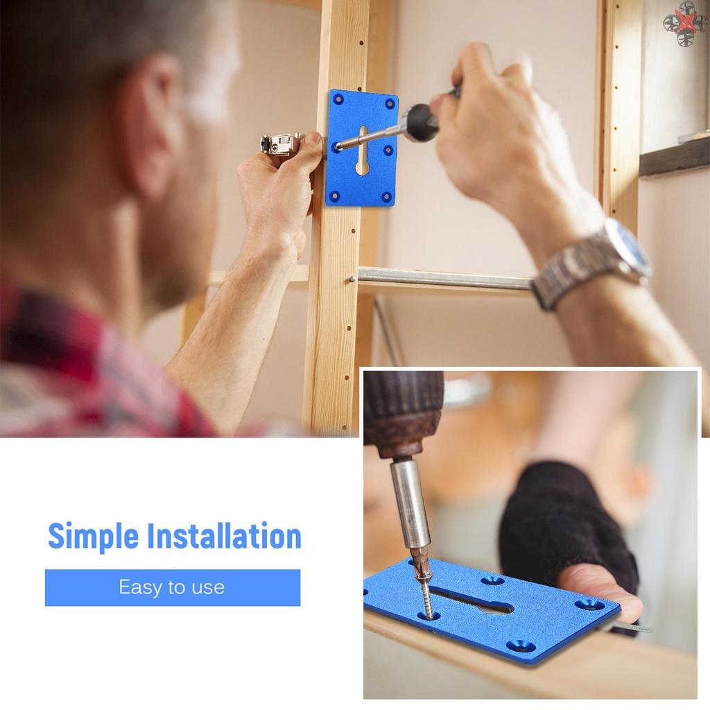 Carpenter Working Table Fixing Clamp Aluminum Alloy Clamp Plate Mounting Plate Blue