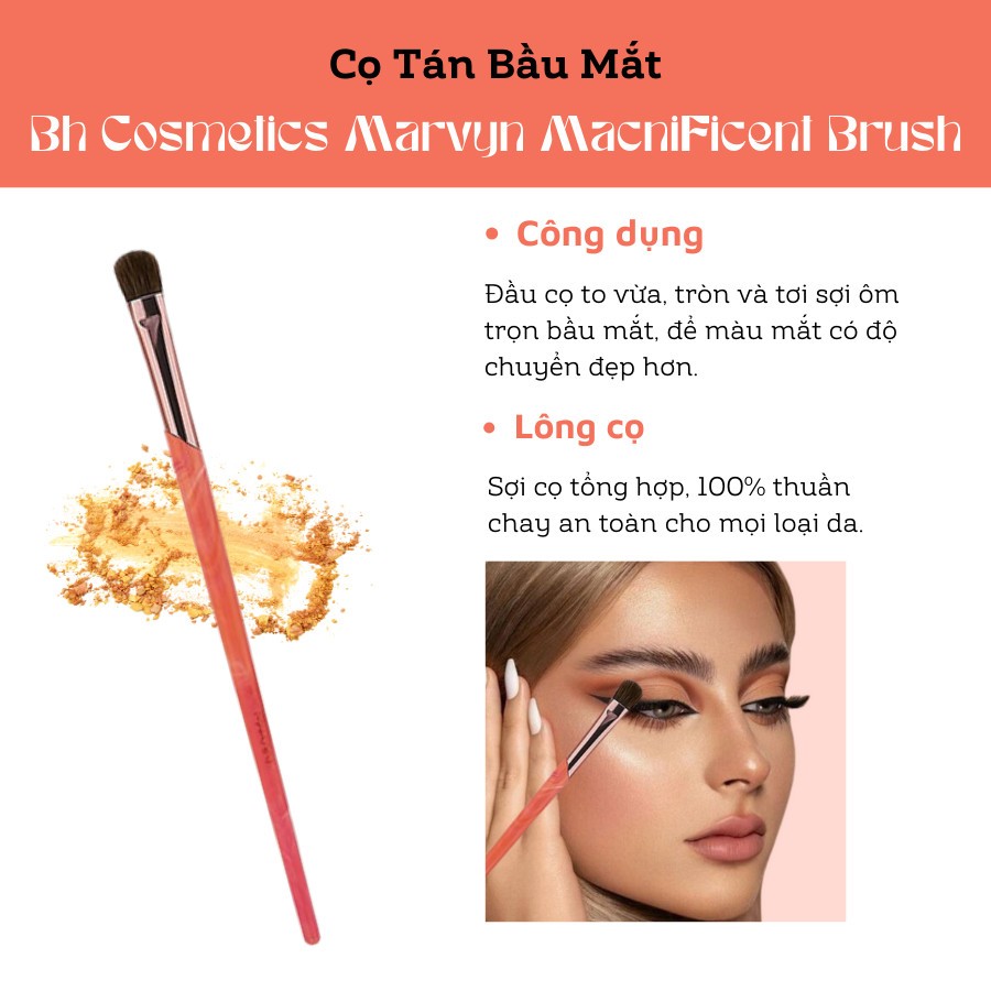 Cọ Tán Bầu Mắt BH Cosmetics Marvyn 08