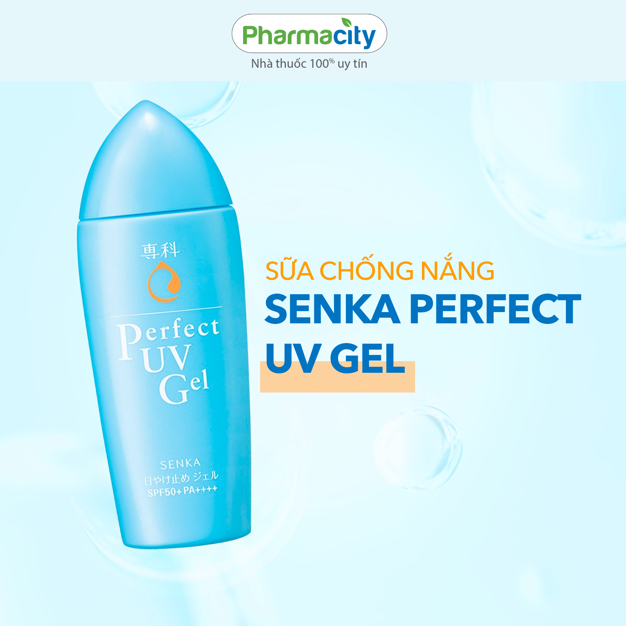 Gel sữa chống nắng Senka Perfect UV Gel SPF 50+/PA++++ (80ml)