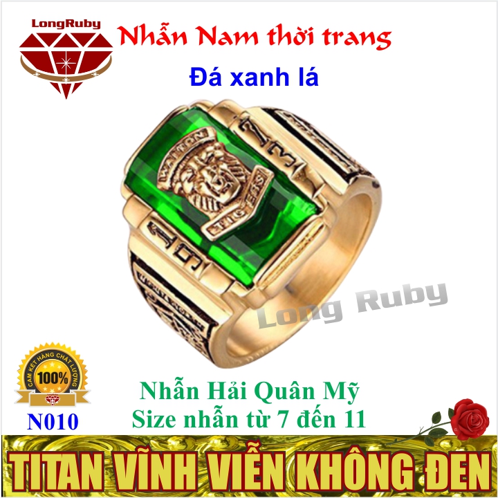 NHẪN SƯ TỬ MẶT ĐÁ ĐỎ