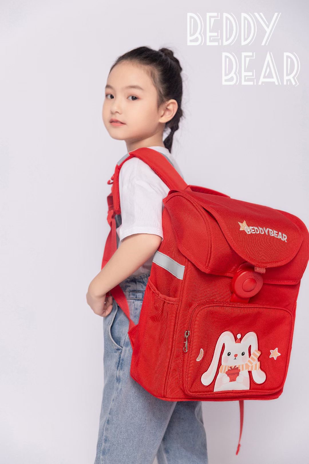 Balo Cho Trẻ em lớp 1 BEDDYBEAR Schoolbag Chibi Maruko Hồng dành cho Bé học Tiểu học từ 06 tuổi trở lên . Mã BF HONG. Kích thước 39 x 30 x 22 cm . Chính hãng Beddy Bear