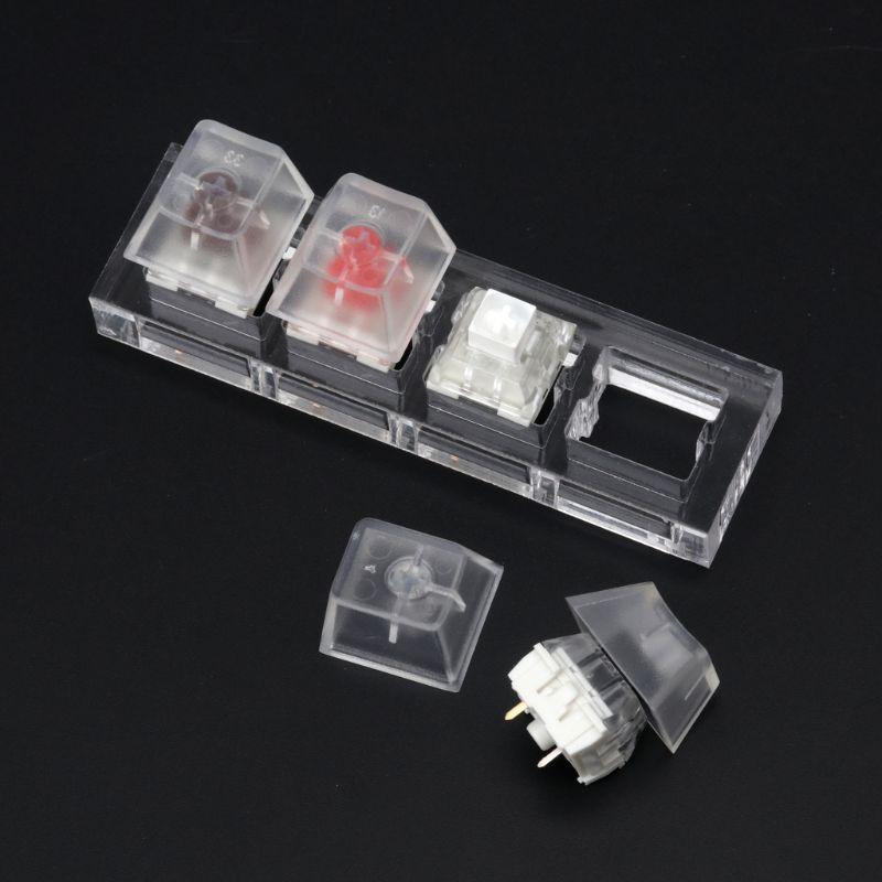Bộ 4 công tắc cơ kèm hộp đựng trong suốt chuyên dụng cho bàn phím máy tính
