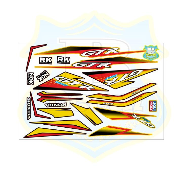 Tem rời xe winner v1 GTR vàng đen