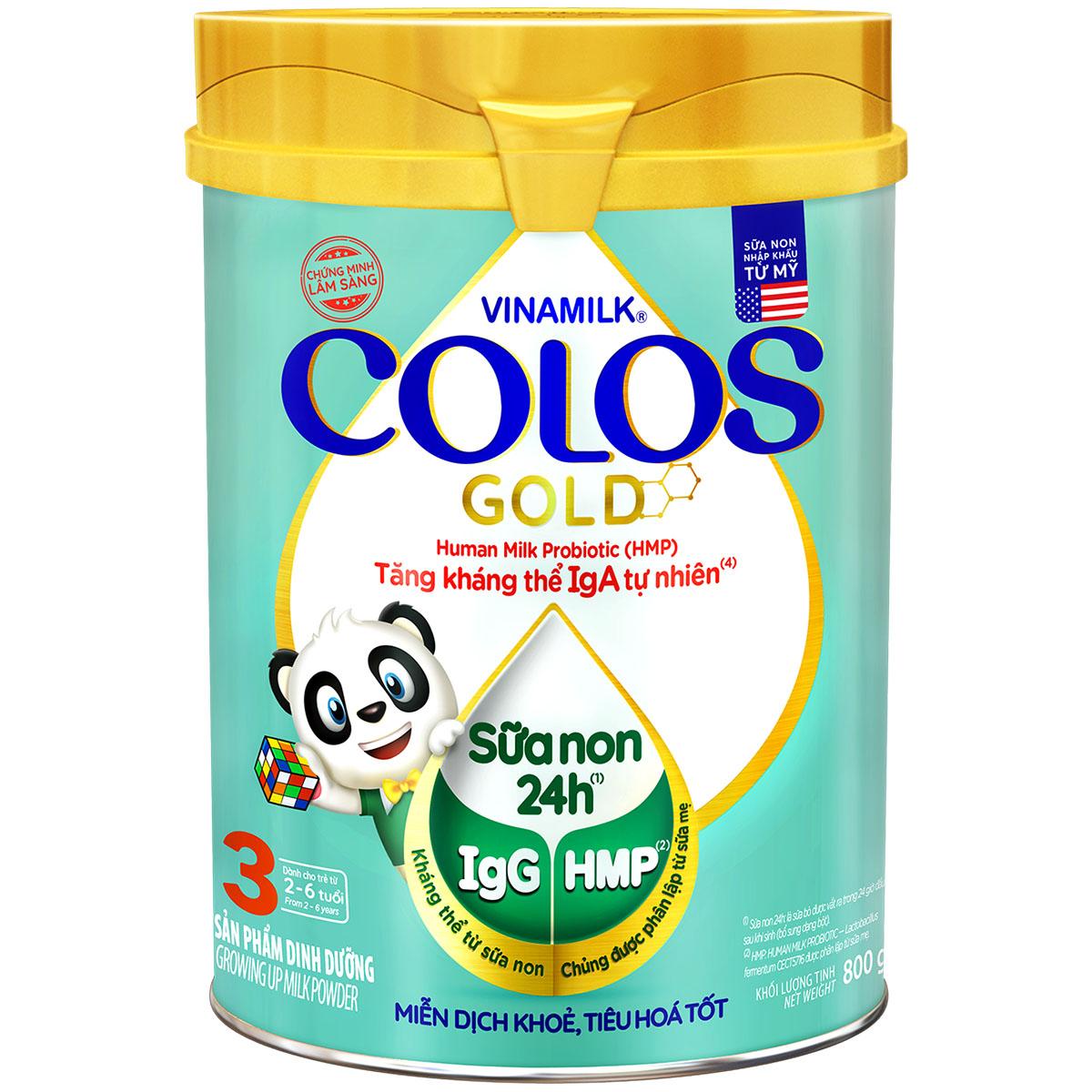 Sữa bột Vinamilk ColosGold 3 Hộp thiếc 800g