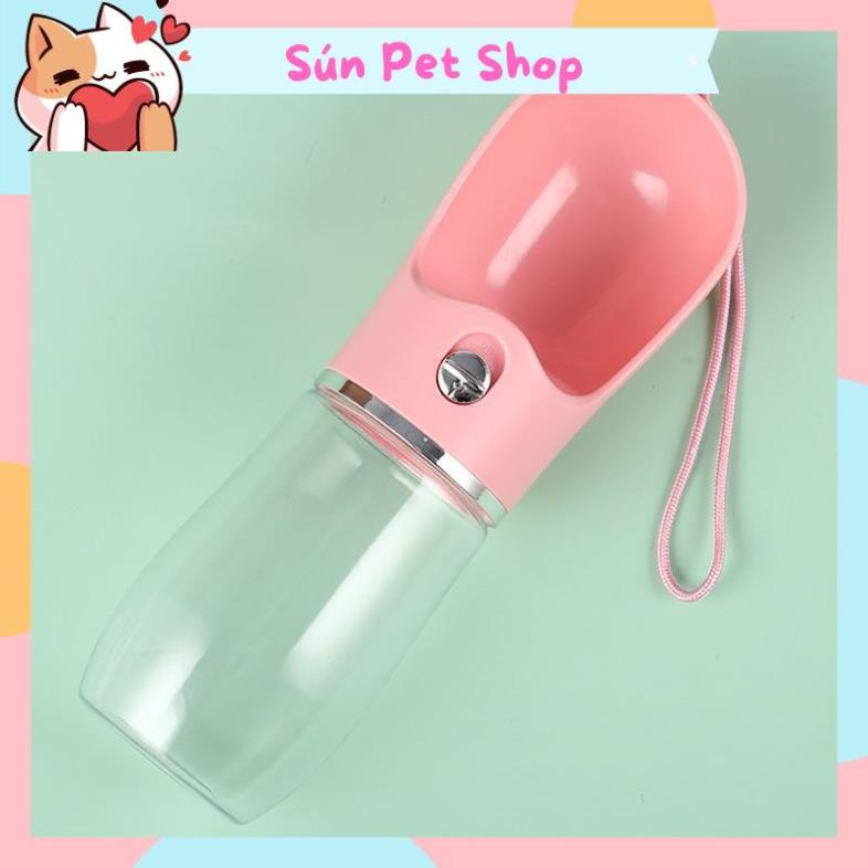 Bình nước cầm tay gọn nhẹ cho thú cưng 550ml