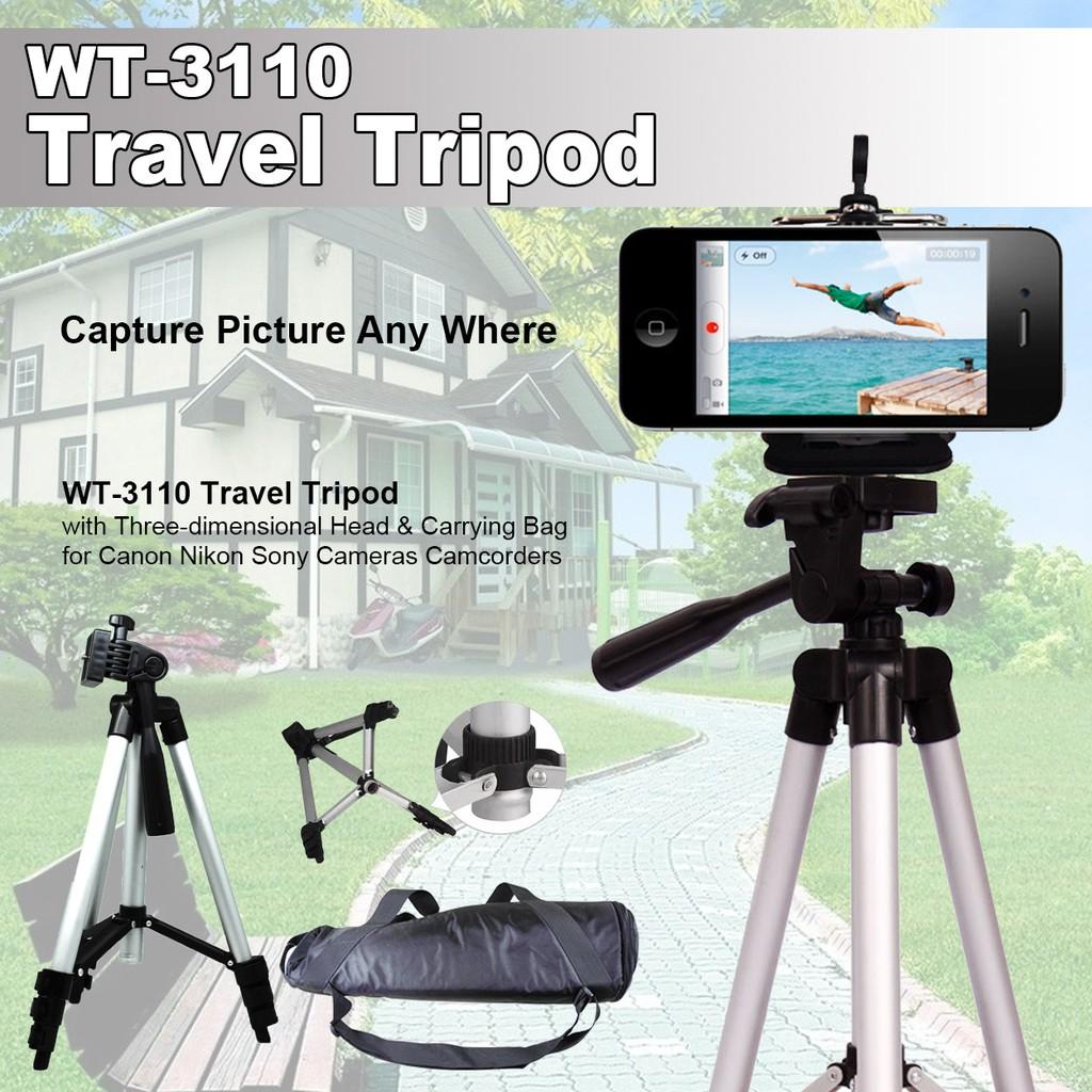 Gậy 3 Chân Tripod 3120 - 3110 cực chắc chắn gắn máy ảnh hoặc điện thoại Mẫu Mới 2021