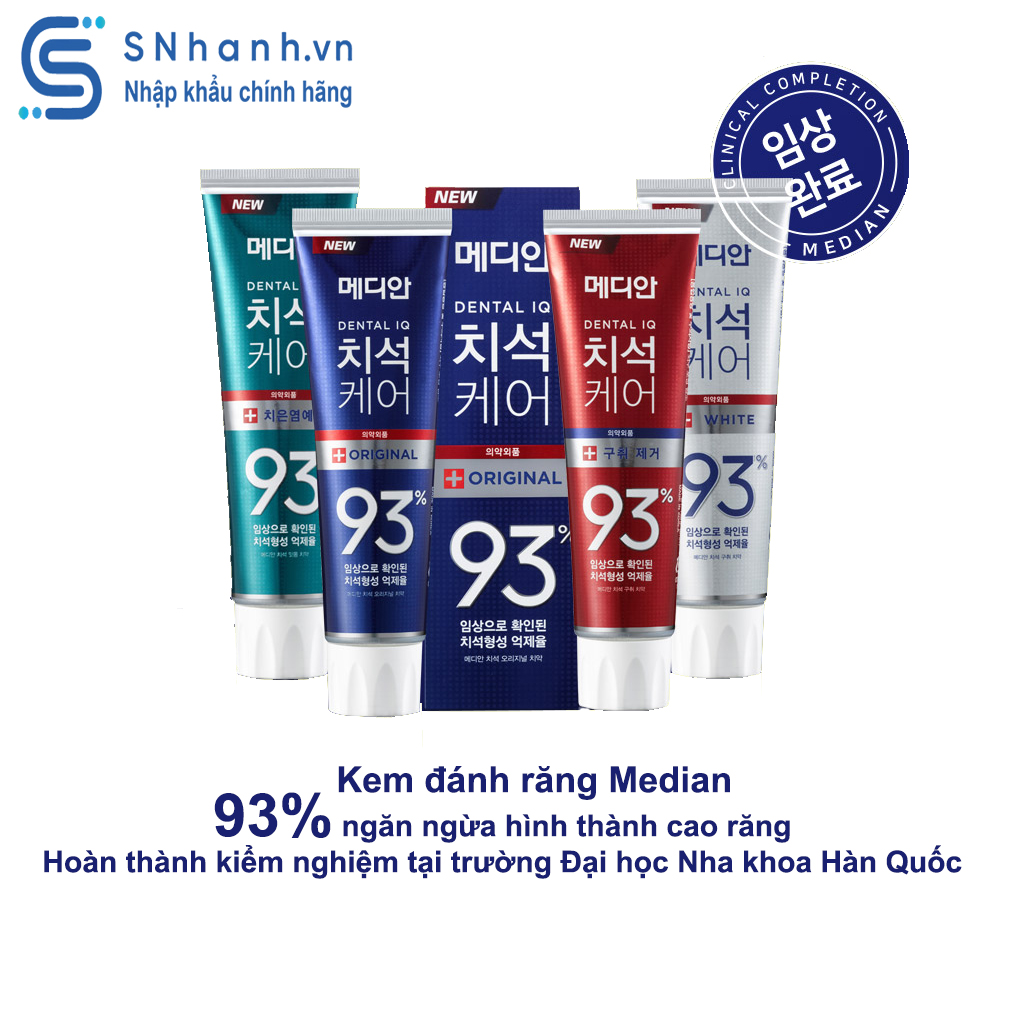 Kem đánh răng Median 93% Hàn Quốc 120g