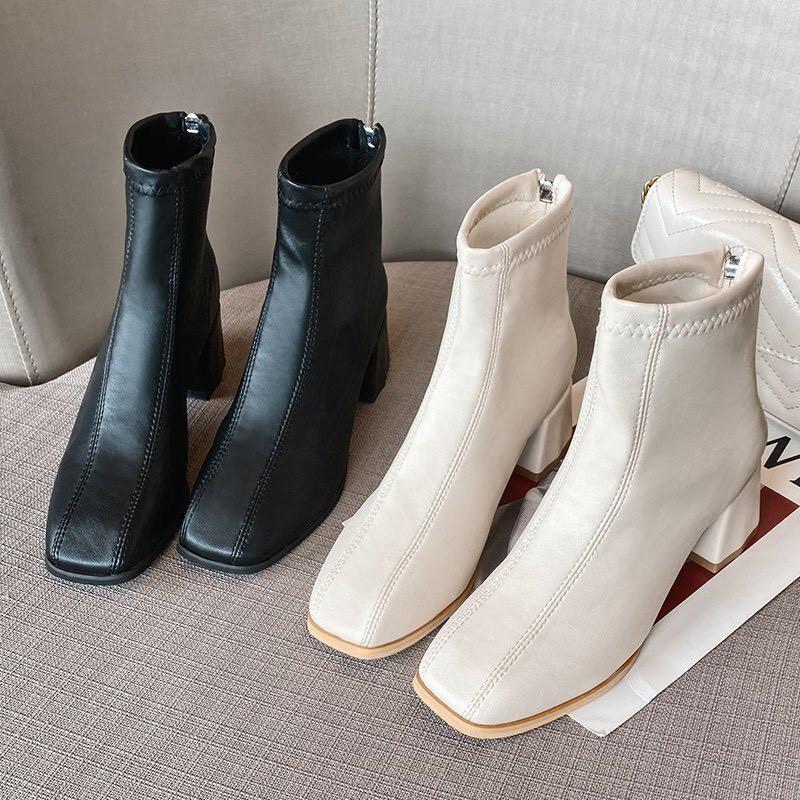 Bốt nữ gân 2 hàng dọc ( mã 9901 - bốt 2 gân