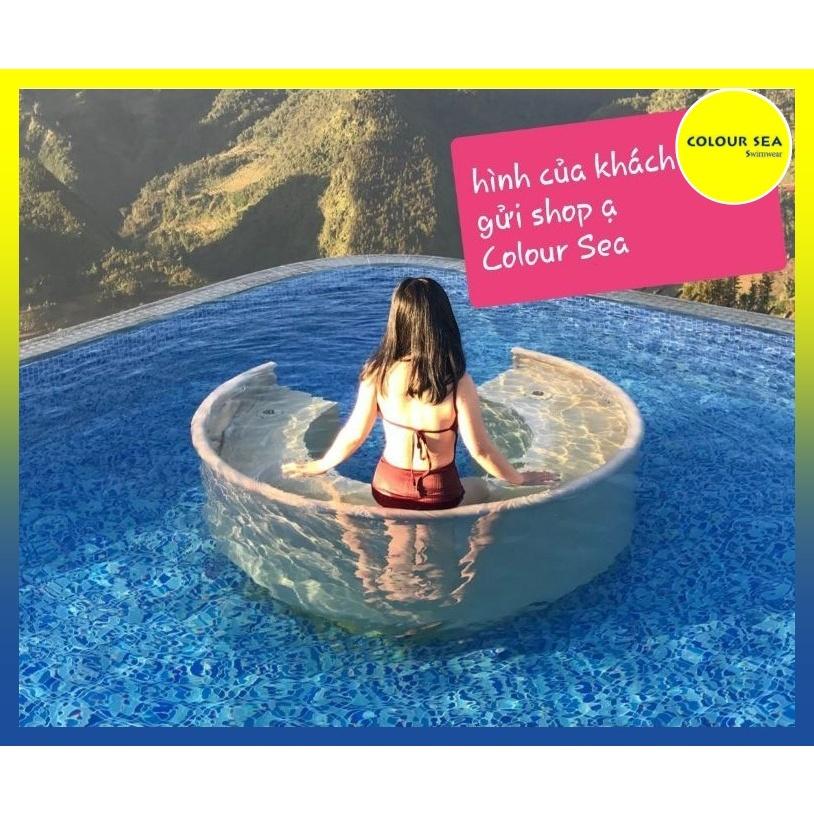 Bikini 1 mảnh cao cấp đỏ đô