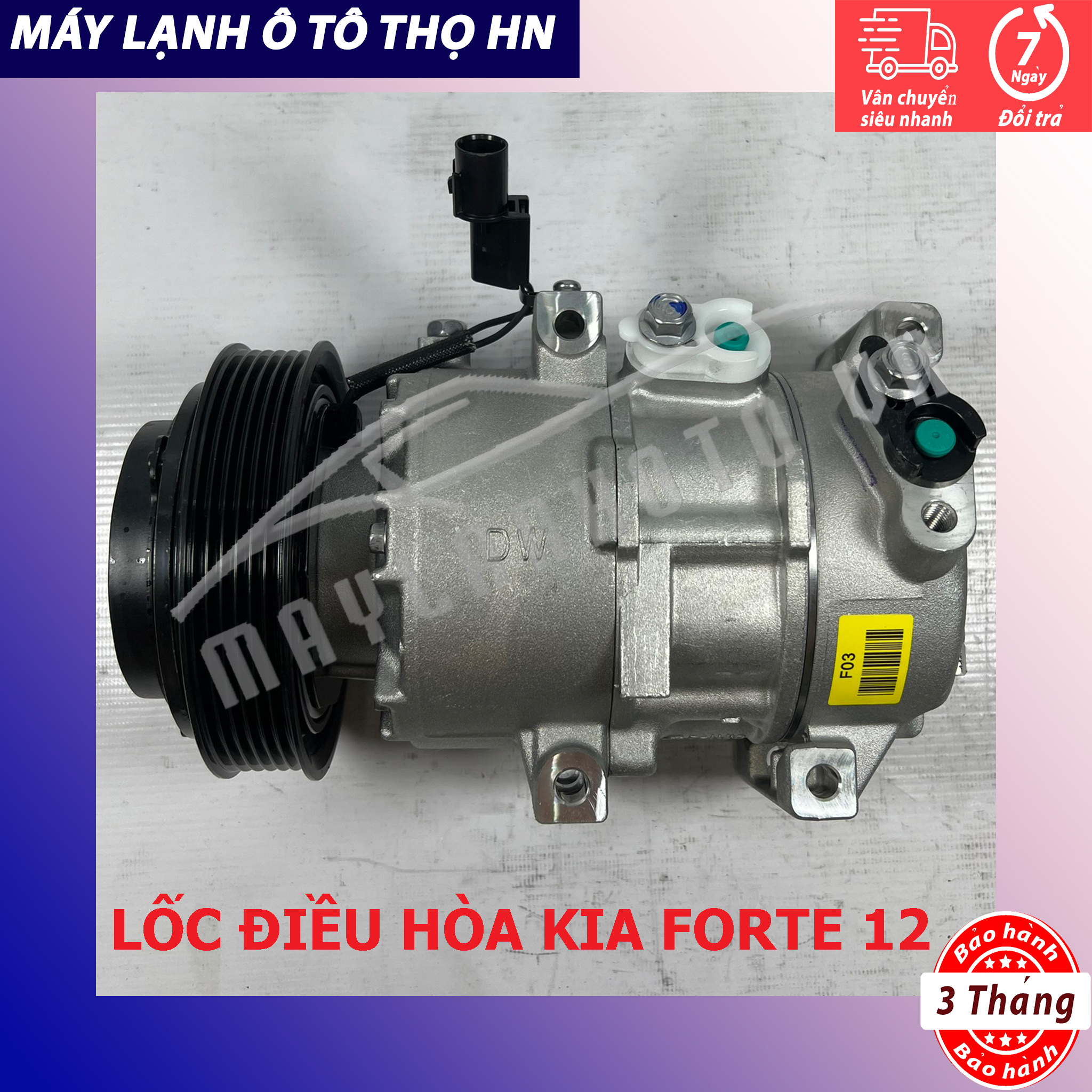 Lốc điều hòa (block,máy nén) Kia Forte 1.6 2012-2013 Hàng xịn Hàn Quốc 12 13 97701-1X020