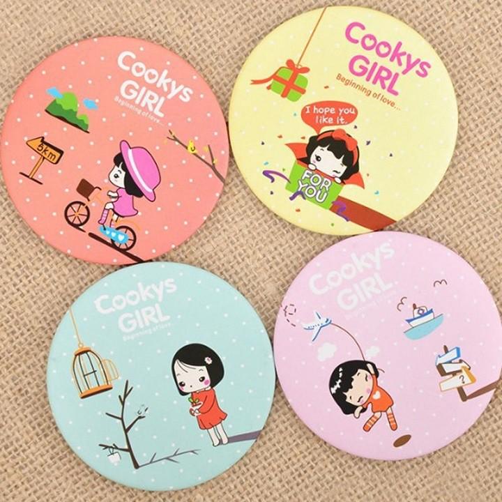 Set 3 chiếc gương mini hình tròn gọn gàng (GM01)