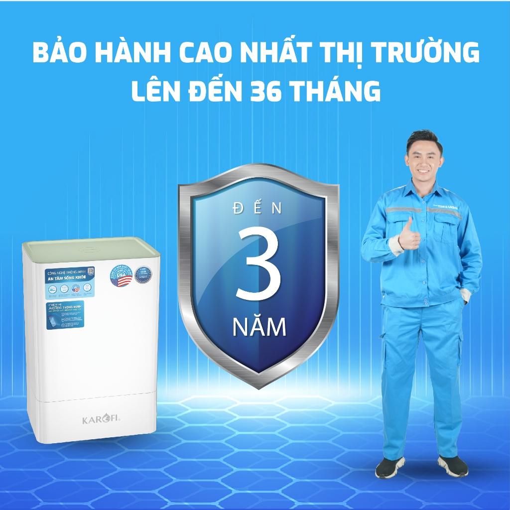 Máy lọc nước RO để gầm Karofi KAQ-U65 - 10 lõi, Lõi Smax Pro V, RO Mỹ 50 GPD, HP 6.0 - Lắp miễn phí - Hàng Chính Hãng