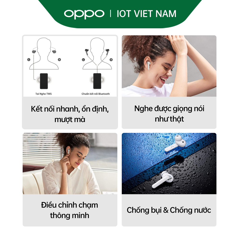 Combo Sản Phẩm OPPO (OPPO Watch 41mm + OPPO Enco W31) - Hàng Chính Hãng