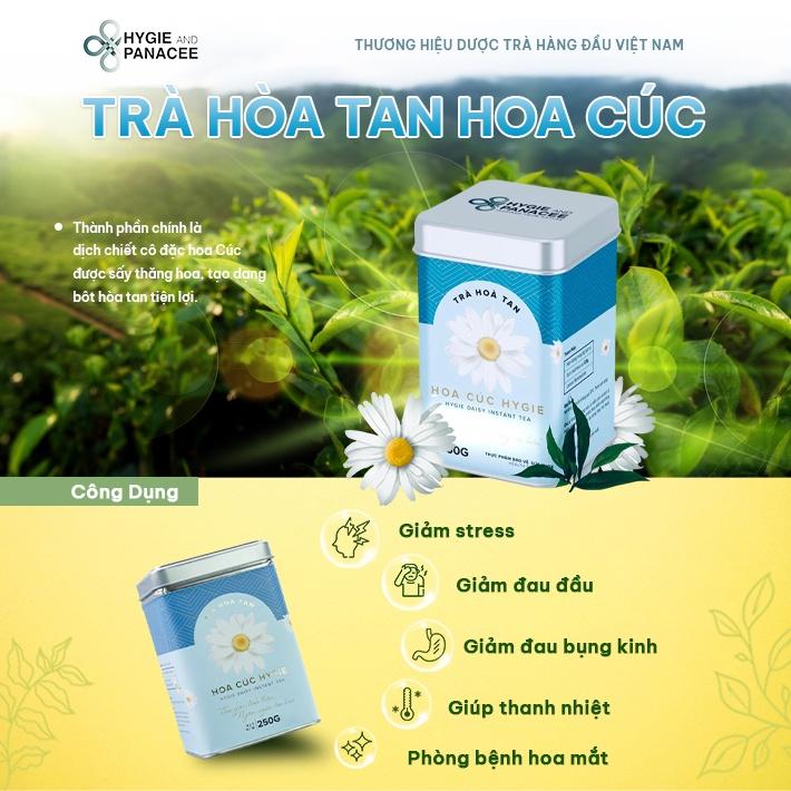 Trà Hoa Cúc Hygie - Thư giãn tinh thần, giảm căng thẳng mệt mỏi