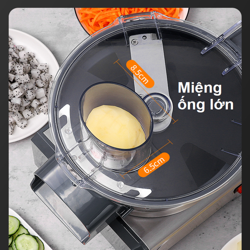 Máy thái rau củ quả đa năng thương hiệu cao cấp Septree Q1F - Năng suất 300kg/giờ - Hàng Chính Hãng