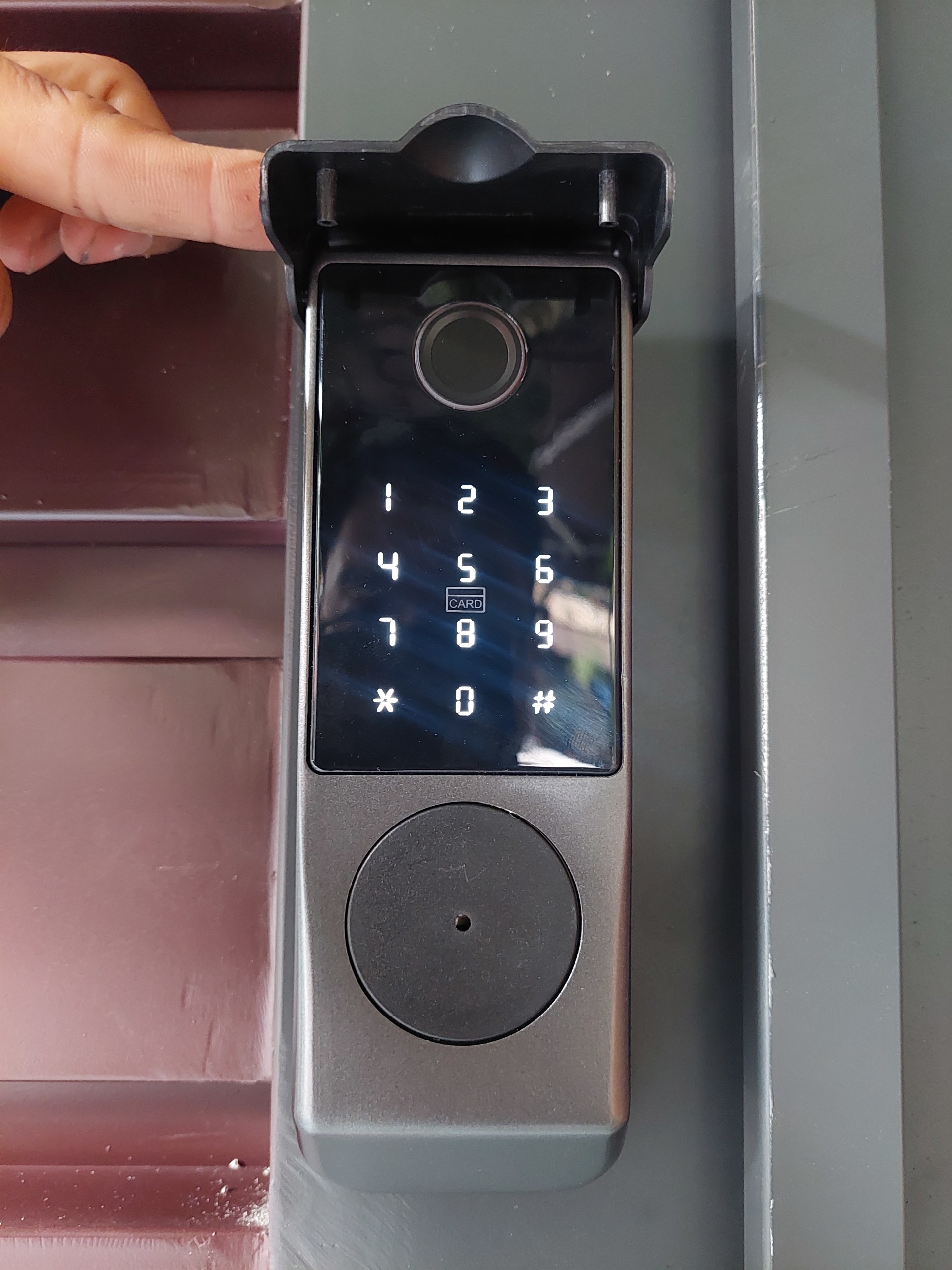 Khóa cửa thông minh chống nước G04B.2M - 2 mặt vân tay + App TTlock Bluetooth quản lý trên ĐT ( Hàng nhập khẩu)