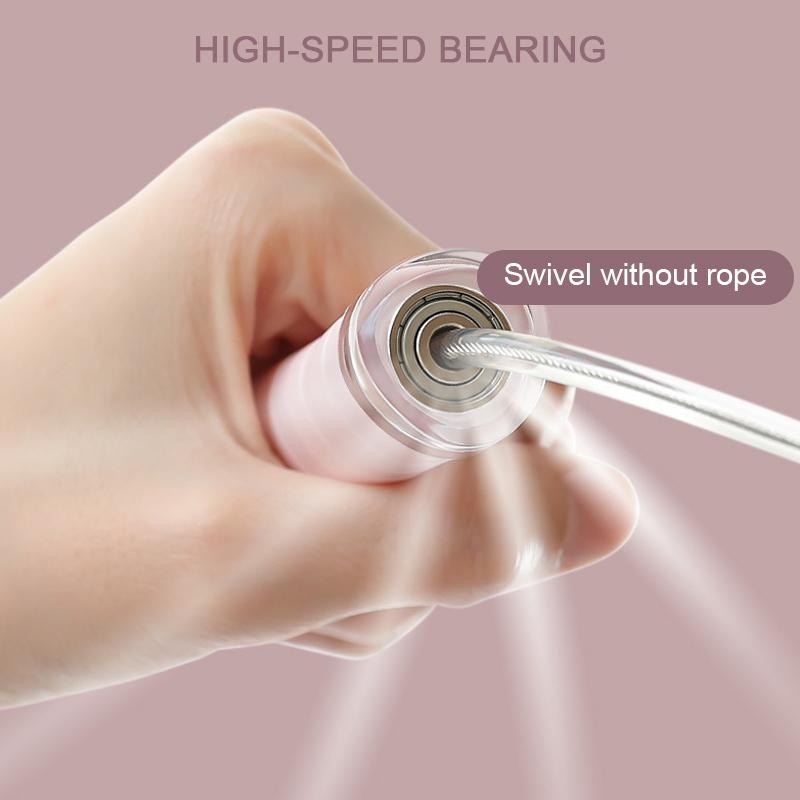 Tay Cầm Silicone Dây Nhảy Chống Trơn Trượt Đôi Sử Dụng Không Dây Bóng Dây Nhảy Nhà Thể Thao Tập Gym Thể Hình Dây Vòng Bi Tốc Độ